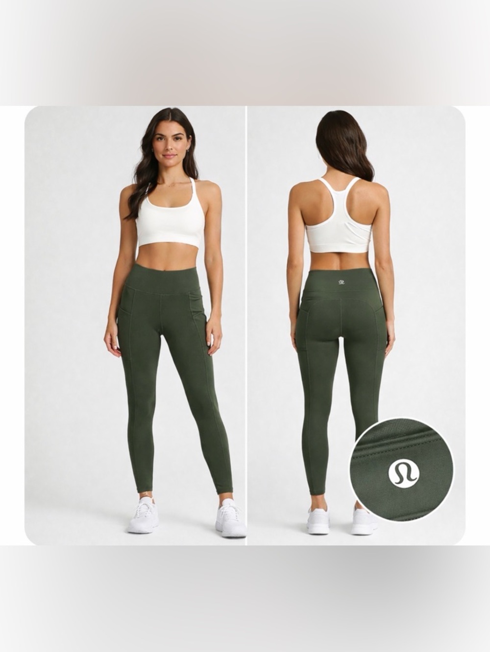 Lululemon Invigorate High Rise Tight Leggings LW5CQFS Green Women’s 14 GYM